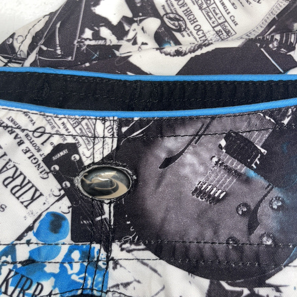 Kirra Men's Graffiti Print Kirra Proof Drawstring Board Shorts 35 Beach Pool - Picture 4 of 9